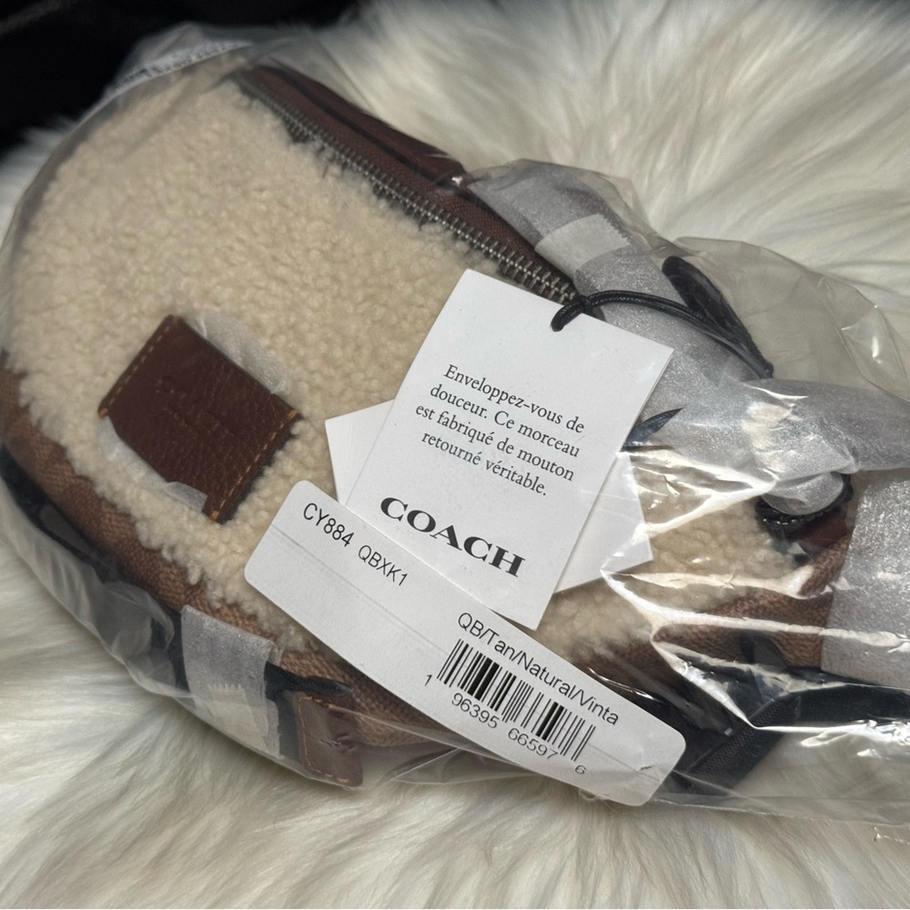 NWT Coach Warren Mini Belt Bag In Signature Canvas CY884 - Picture 7 of 8